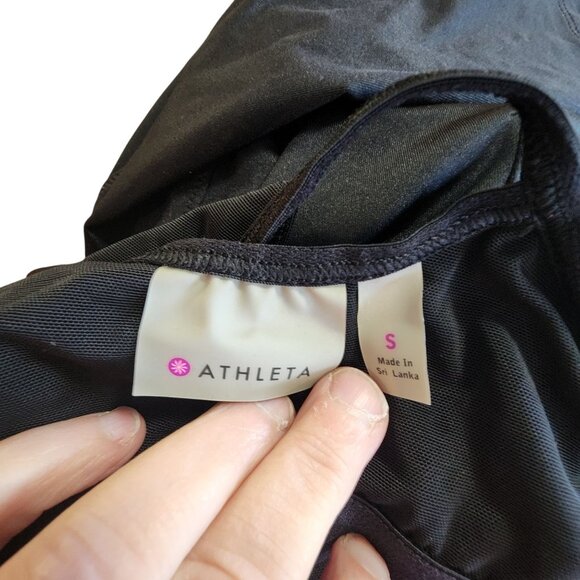 Athleta Womens Navy Racerback Tank Top S Lightweight Activewear Sleeveless - Picture 3 of 3